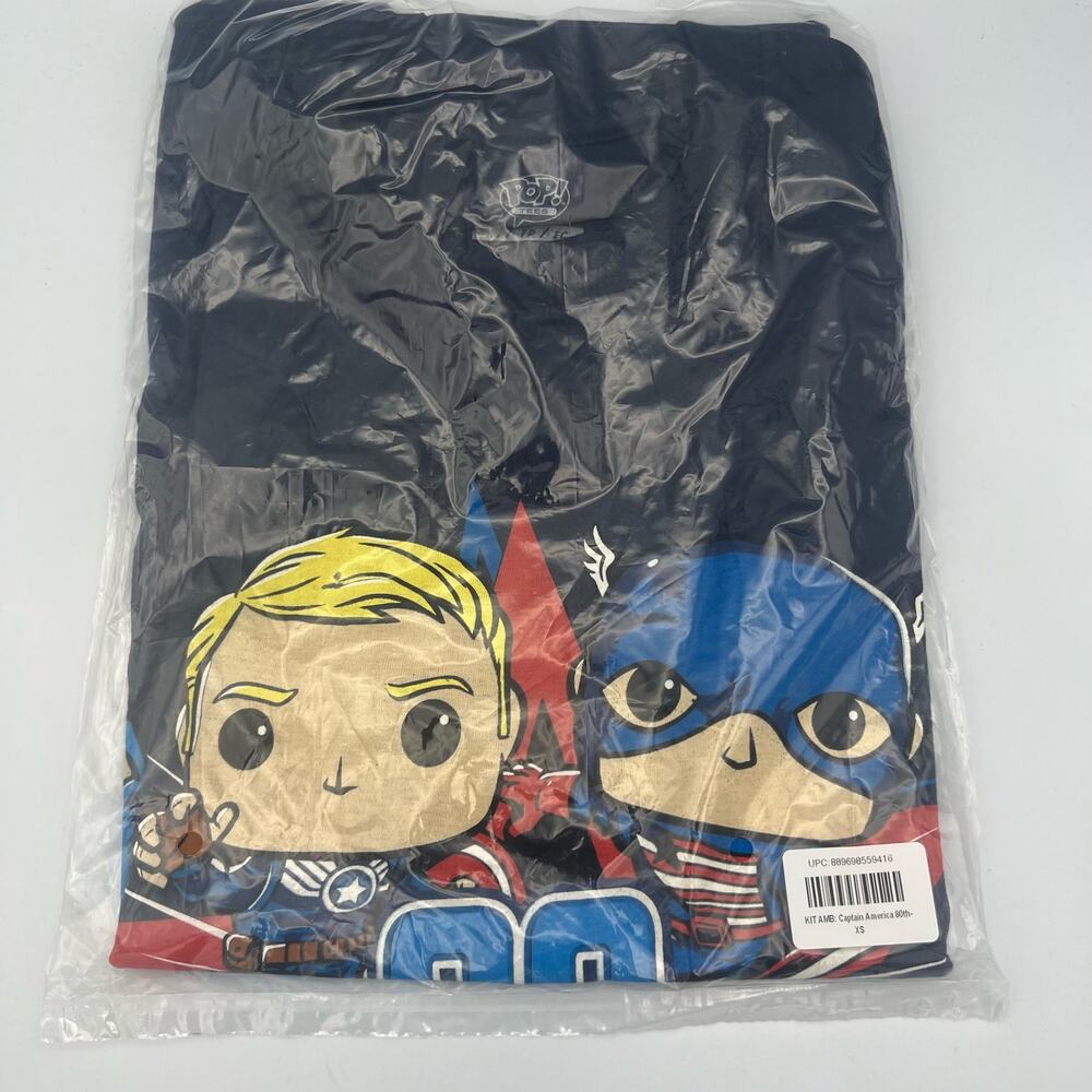 Funko POP! Tee: Captain America 80th Anniversary Collector Corps NEW XS - Picture 2 of 5